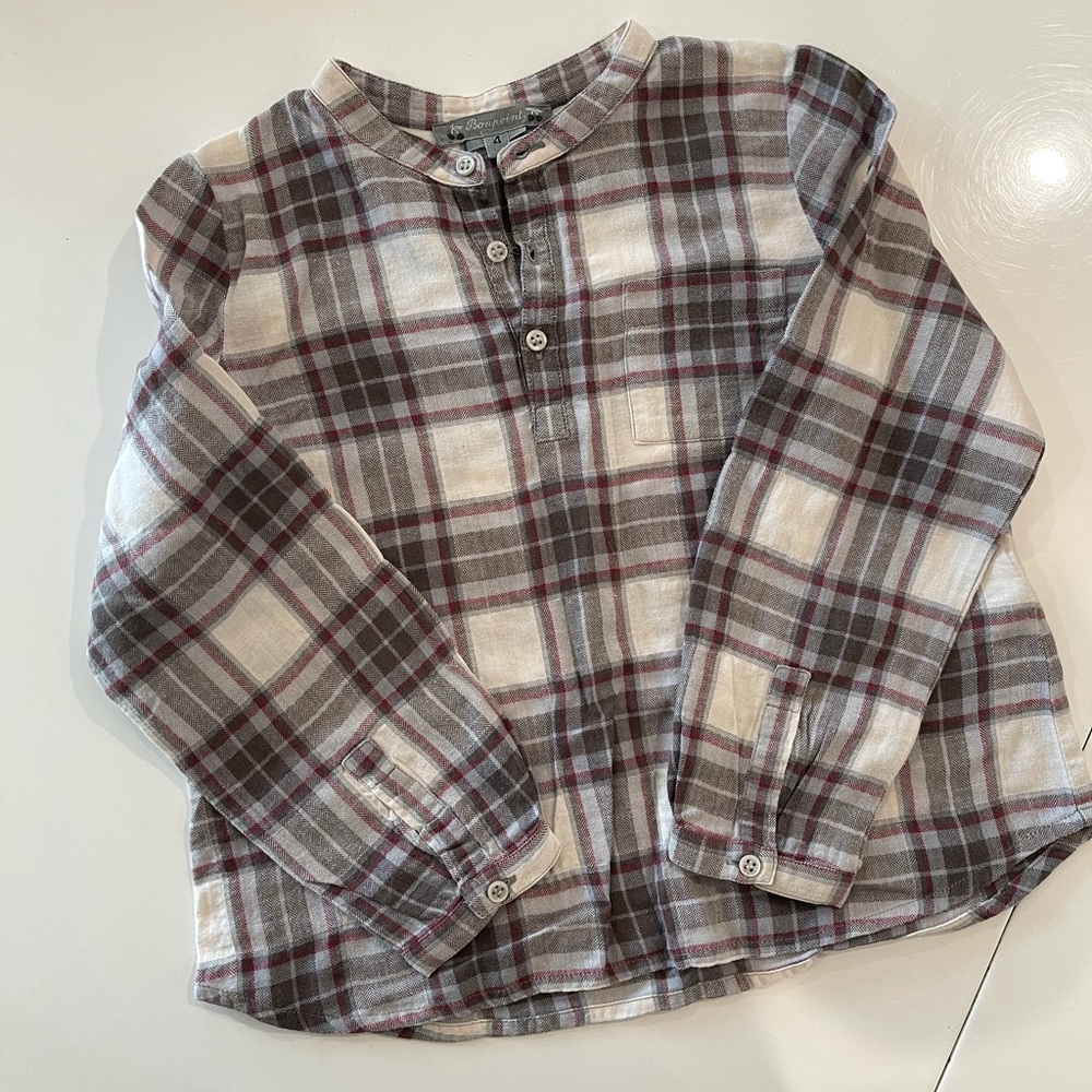 Bonpoint plaid shirt